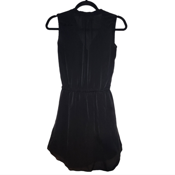 Aritzia Babaton Benedict 100% Silk Sleeveless Black Dress Size XXS - Picture 3 of 6